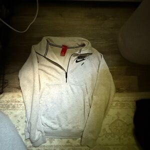 Nike Light Gray Half-Zip Pullover